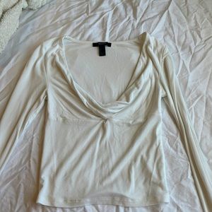 forever 21 long sleeve low cut size L